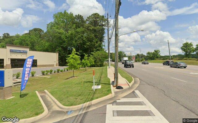 Street-level view near Trussville Main Street Animal Clinic