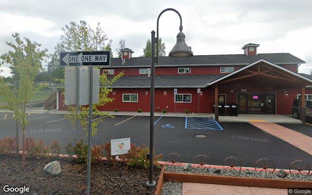Street-level view near The Farmstead Pet Activity Center