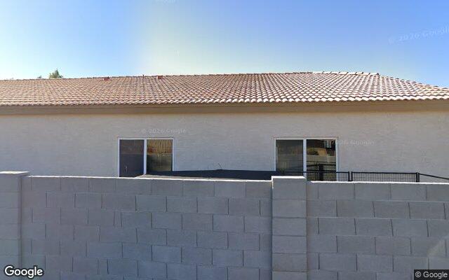 Street-level view near Desert Oasis Pet Retreat
