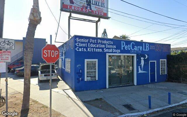 Street-level view near PetCare LB