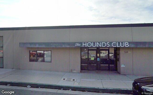 Street-level view near The Hounds Club