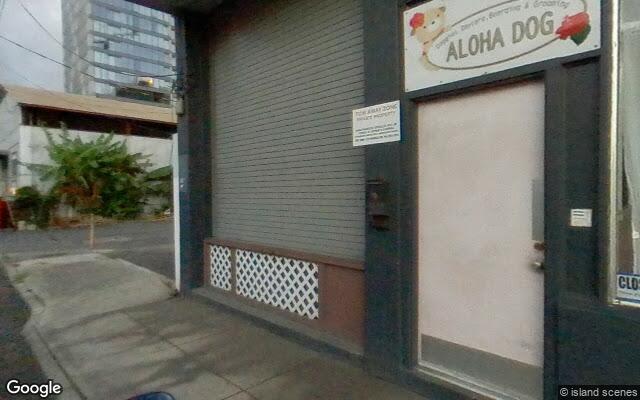 Street-level view near Doggies Daycare, Boarding & Grooming ALOHA DOG