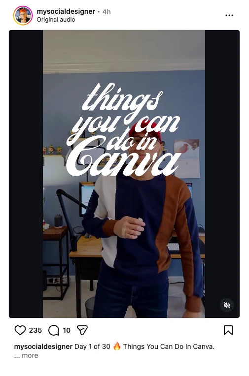 Instagram screenshot