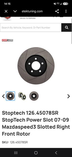 Mazda 3 Priekinis stabdžių diskas 12645078SR