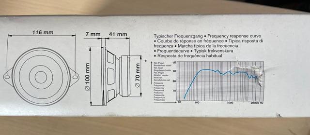 Audi 80, 90 Garsiakalbis panelėje 7 606 103 005; IC 103; BLAUPUNKT 2