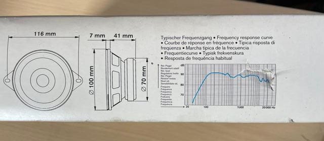 Audi 80, 90 Garsiakalbis panelėje 7 606 103 005; IC 103; BLAUPUNKT 2