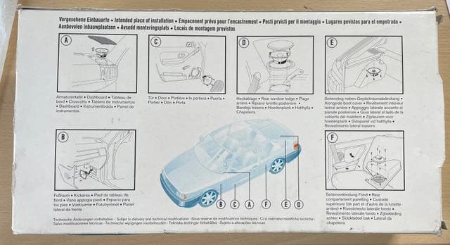 Audi 80, 90 Garsiakalbis panelėje 7 606 103 005; IC 103; BLAUPUNKT 1