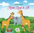 Kraliçe zürafa  ile fil - Melis Doğan kitap kapağı