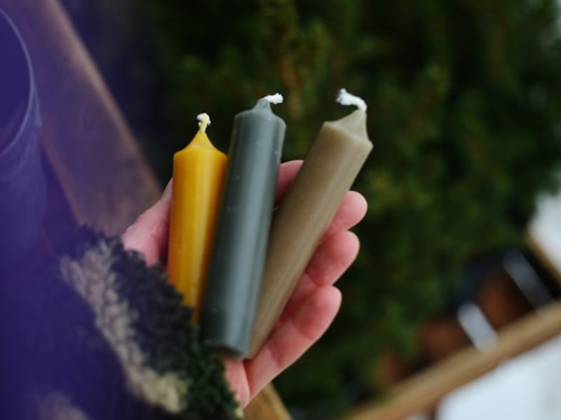 Beeswax Taper Candles