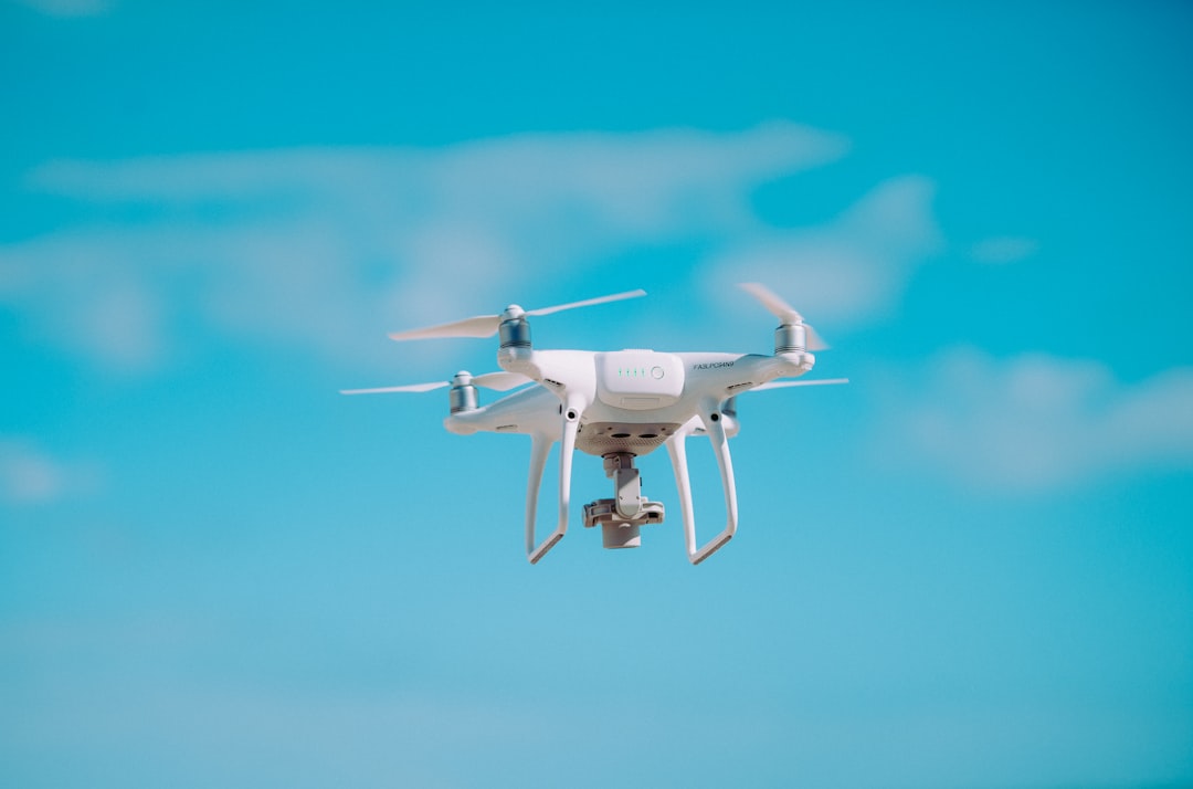 Beach droning scene