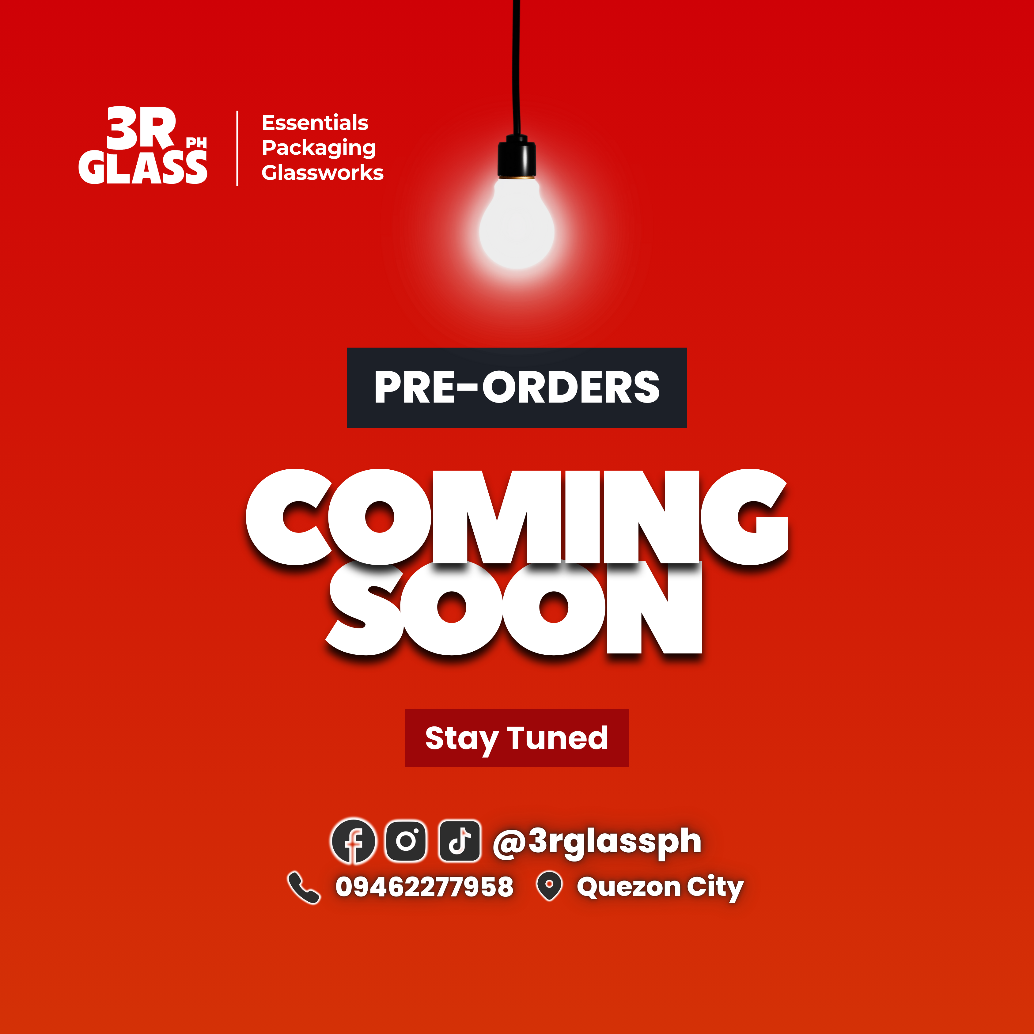 Pre-order promotion for custom glass jars and bottles