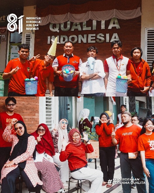 Kebersamaan Karyawan Qualita Indonesia 17 Agustus