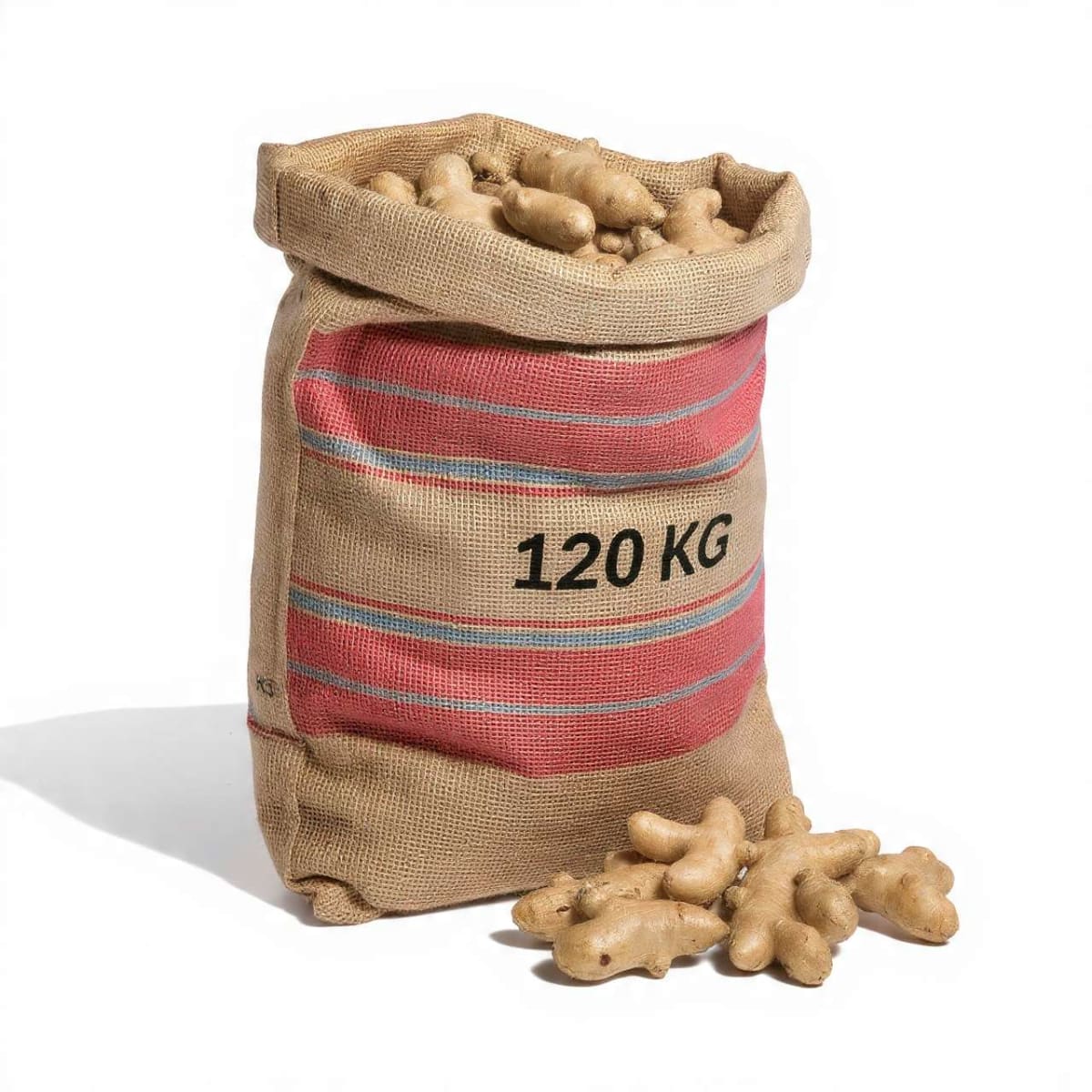 Fresh Local Ginger – 120kg sack, farm-direct from Ghana