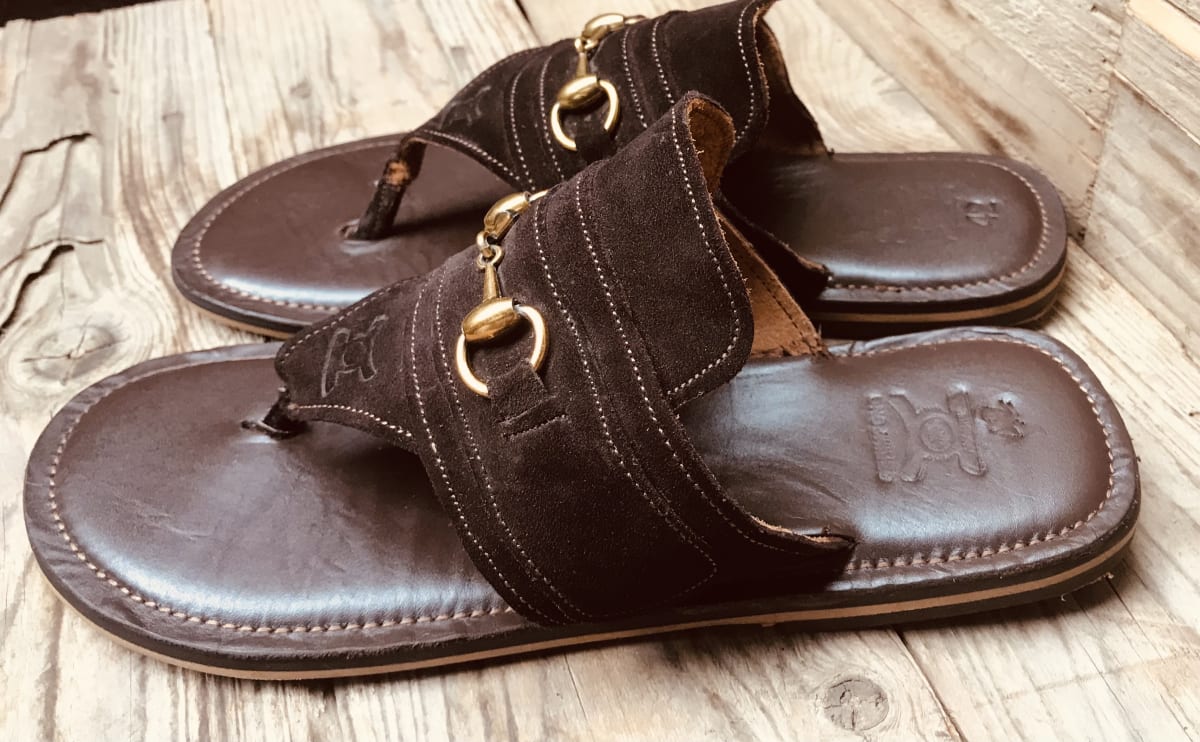 Brown Suedeloaf slipper
