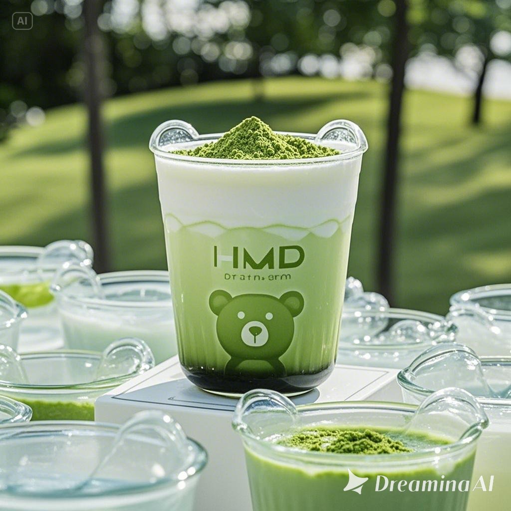 Matcha sữa gấu