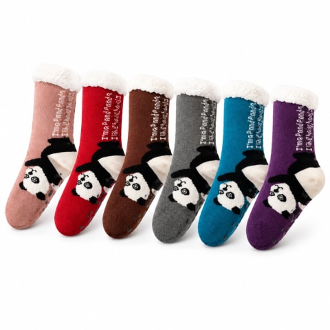 Pantumedia corderito con antideslizante adulto
