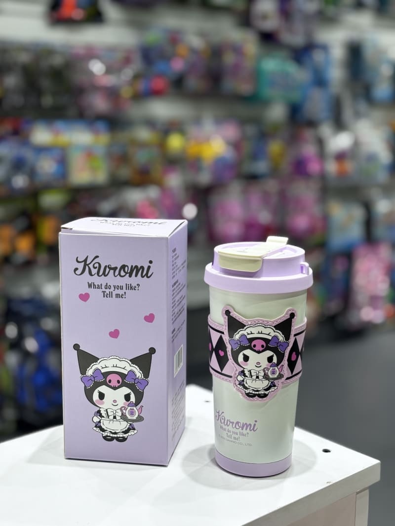 Vaso térmico doble pico Kuromi 520ml — foto 1