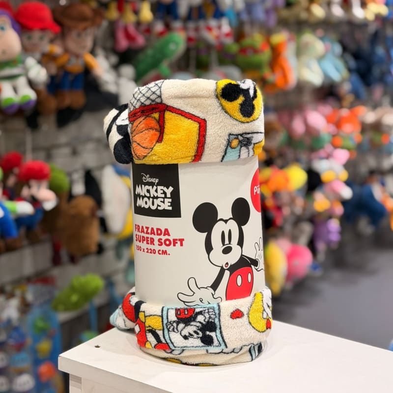Frazada Piñata ultra soft 1 plaza y media MICKEY — foto 1