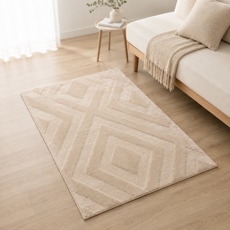 Alfombra rombos 60x90 — foto 1
