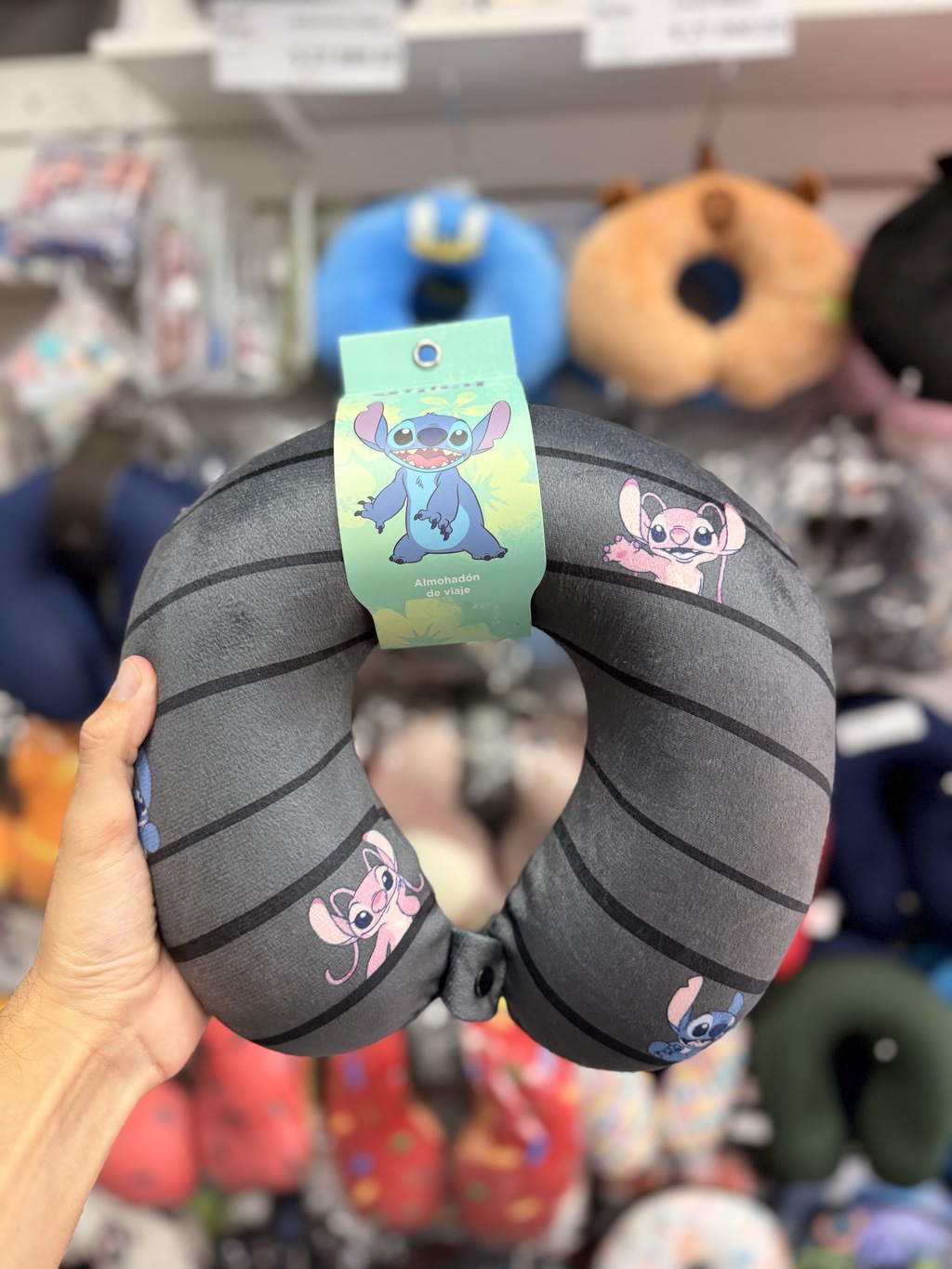 Almohadón de viaje viscoelastico stitch