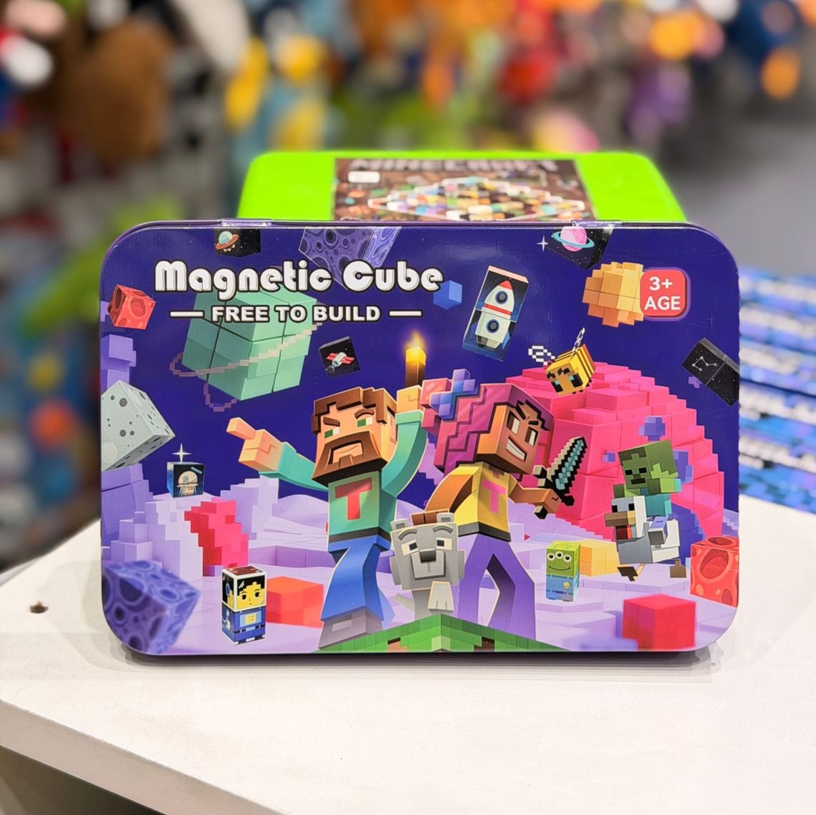 Cubos magnéticos Minecraft x60 piezas " ESPACIO"