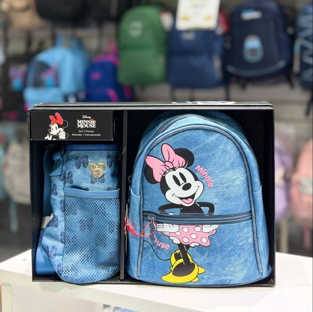 Box de regalo Minnie mochila + porta botella