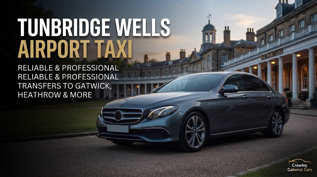 Tunbridge Wells Airport Taxi vehicle waiting for passenger transfer
