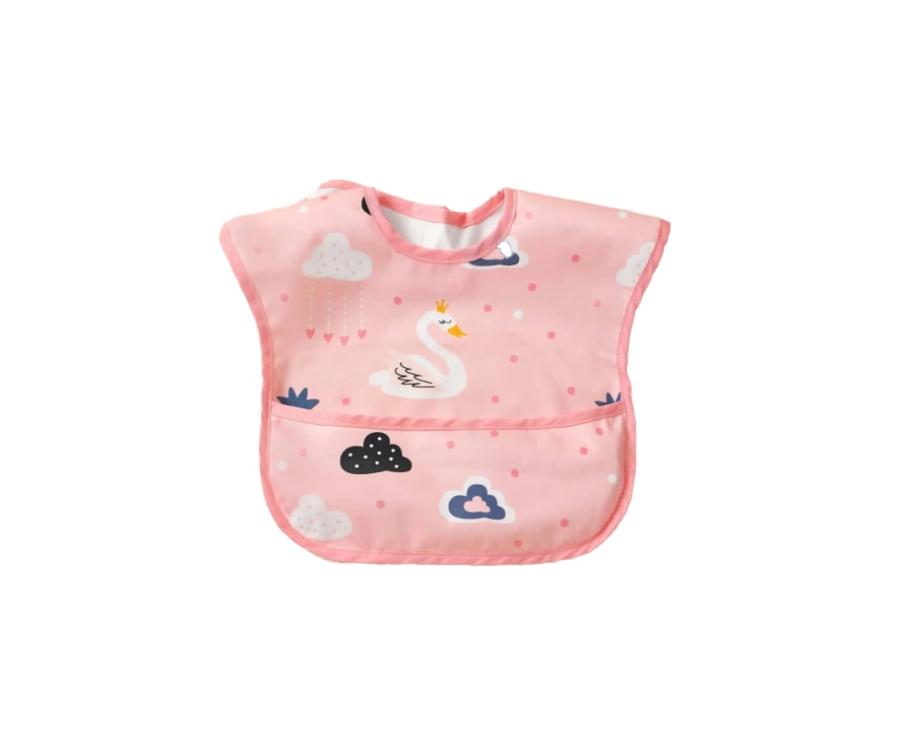 Baveta impermeabila bebe fetita - Pink