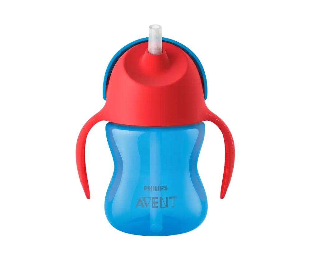 Cana cu pai Philips Avent Albastru/Rosu