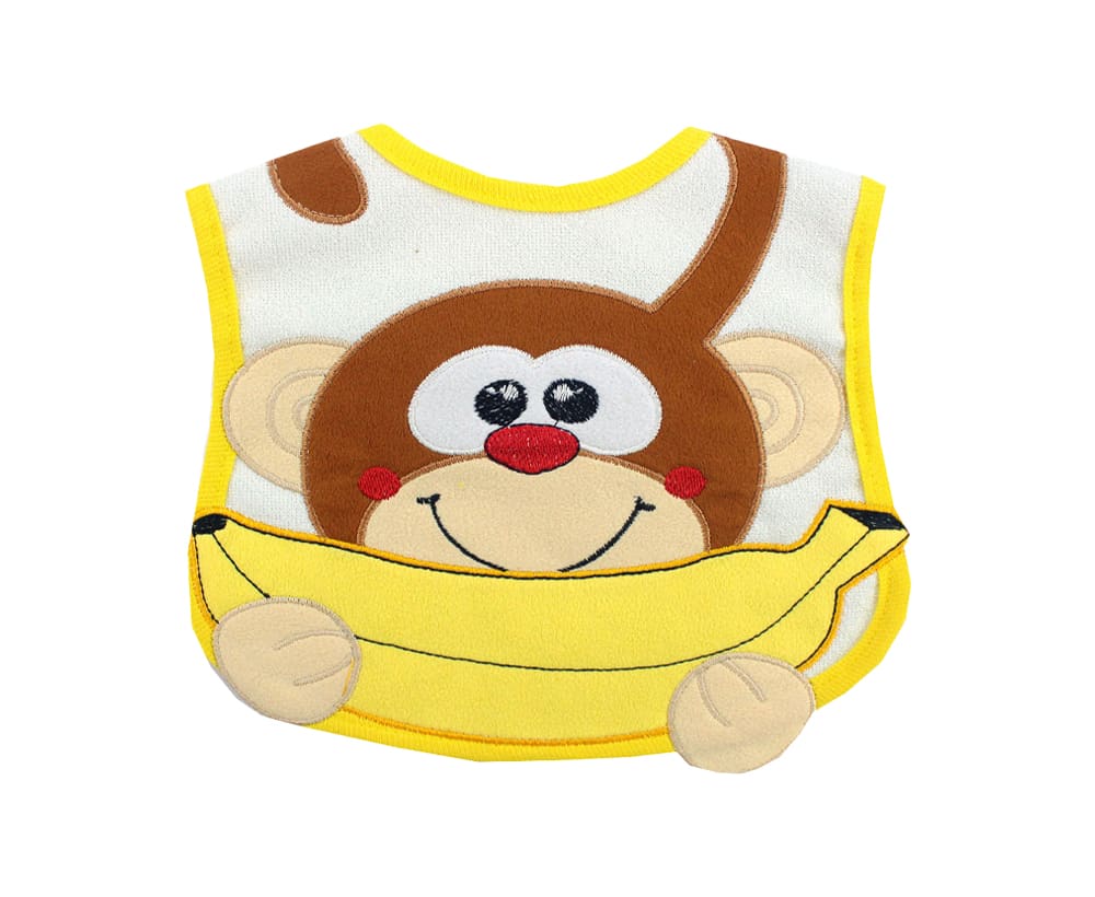 Baveta tip prosop pentru bebelusi cu model maimuta – 6-12 luni