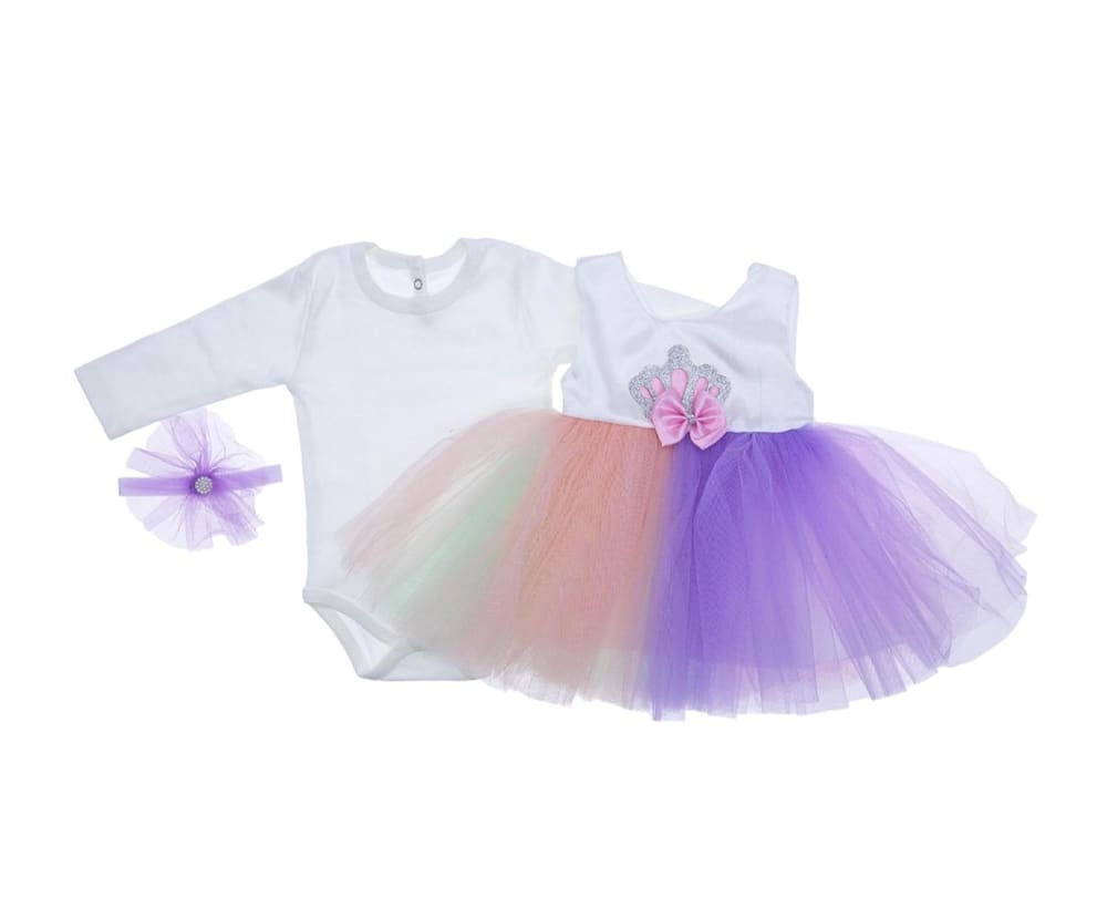 Haine bebelusi botez fetita, rochita cu tutu