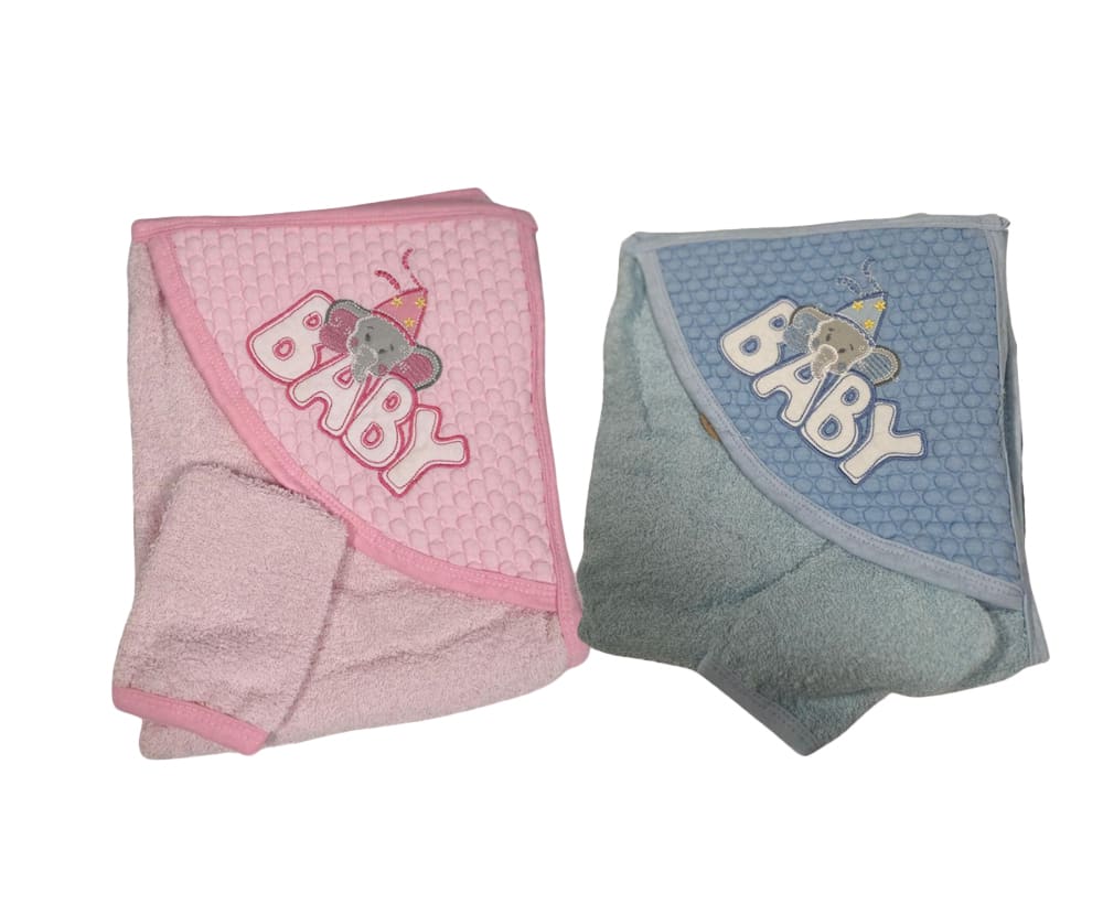 Prosop cu gluga pentru copii - Baby Elephant + Manusa