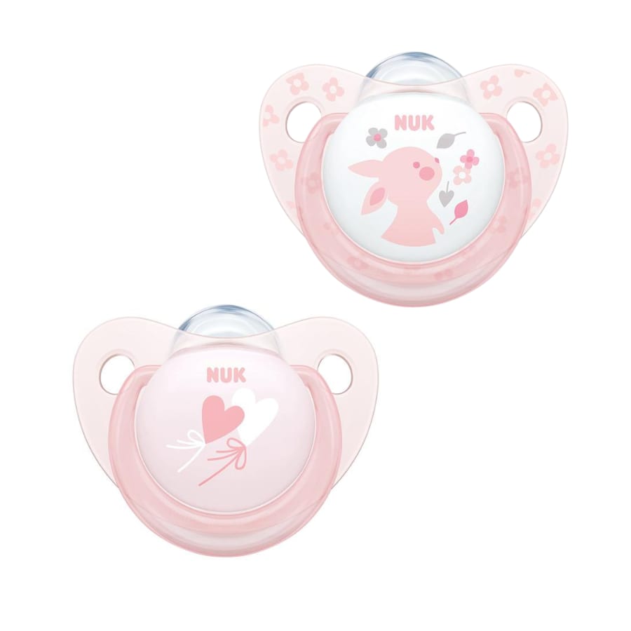 Set 2 suzete silicon Nuk Rose 0-6 luni