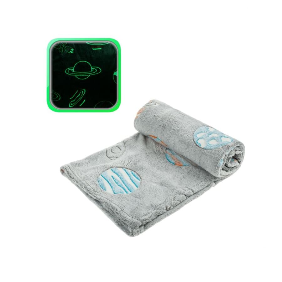 Patura cocolino fosforescenta pentru bebelusi, planete