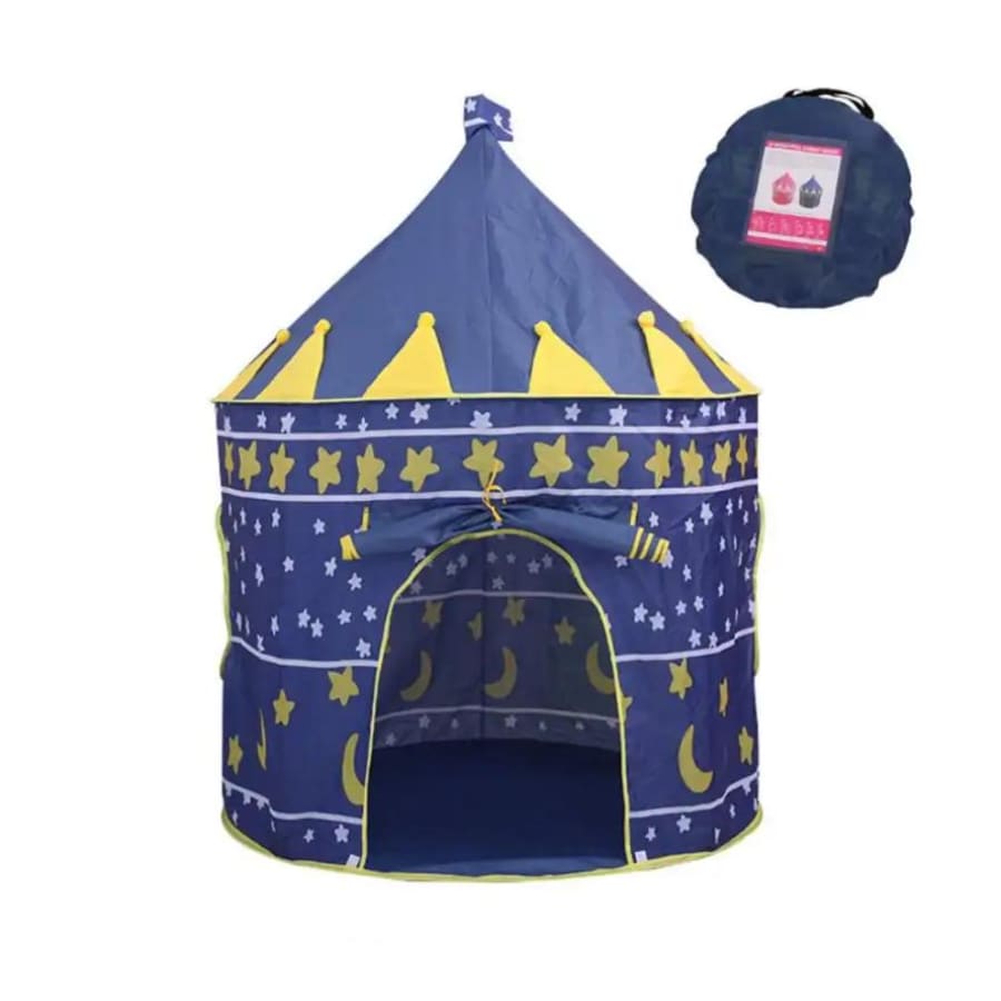 Cort de joaca pentru copii, castel albastru