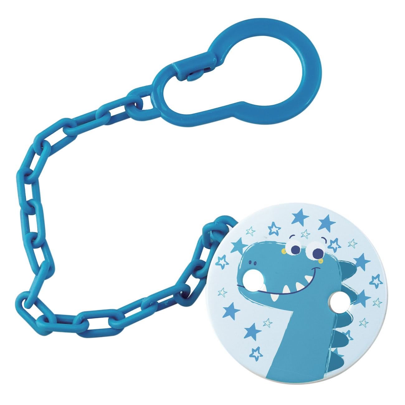 Lant pentru suzeta din plastic, baieti