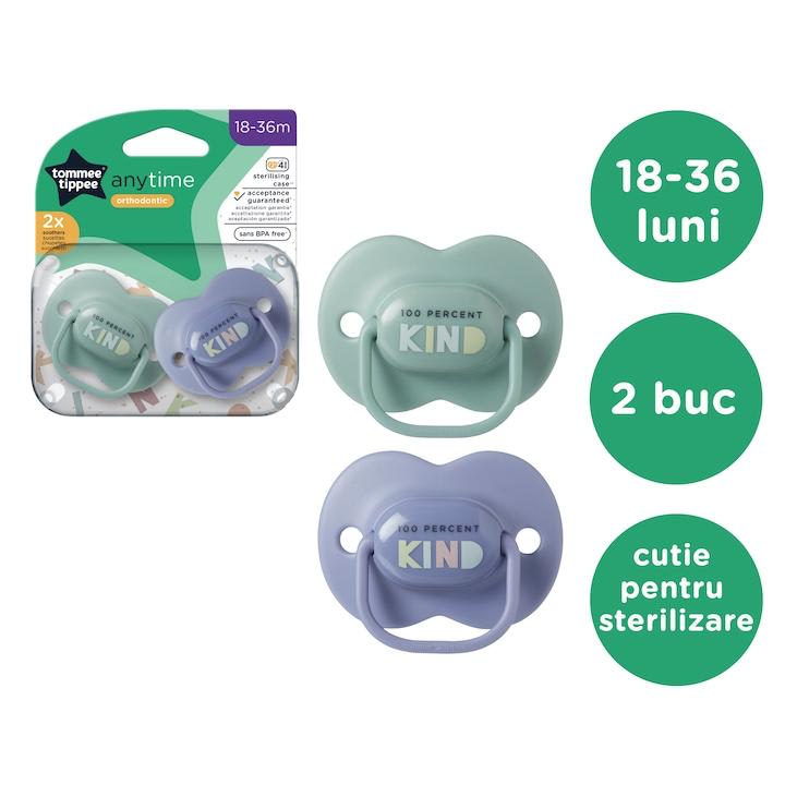 Set 2 suzete ortodontice 18-36 luni, Tommee Tippee
