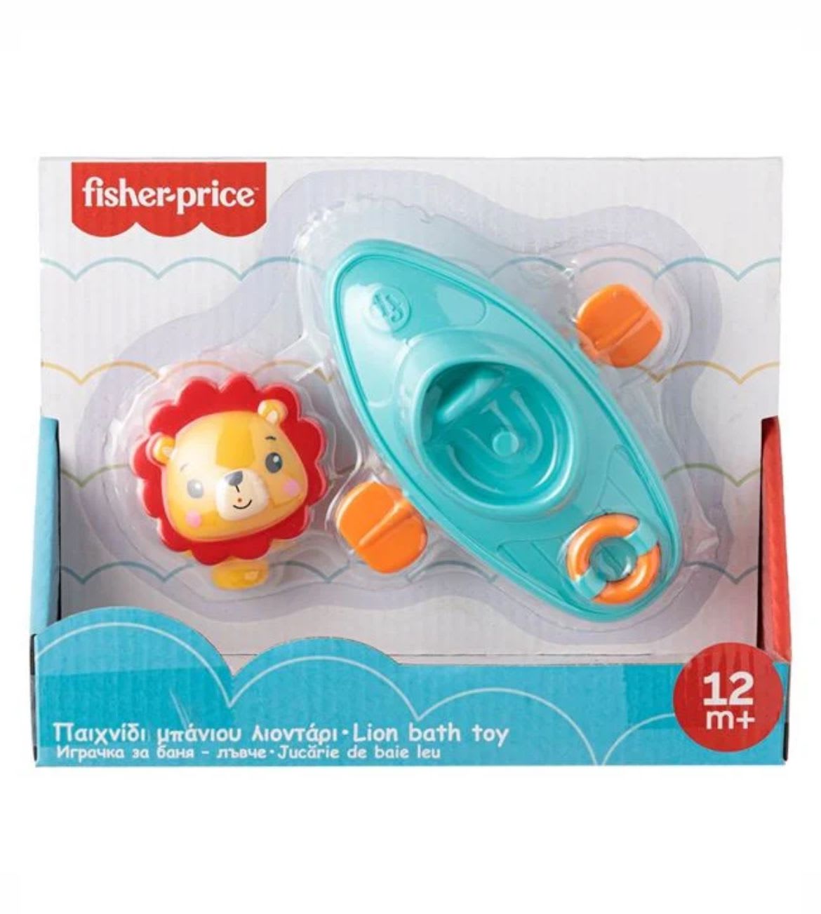 Jucarie de baie Fisher-Price, leu cu barca