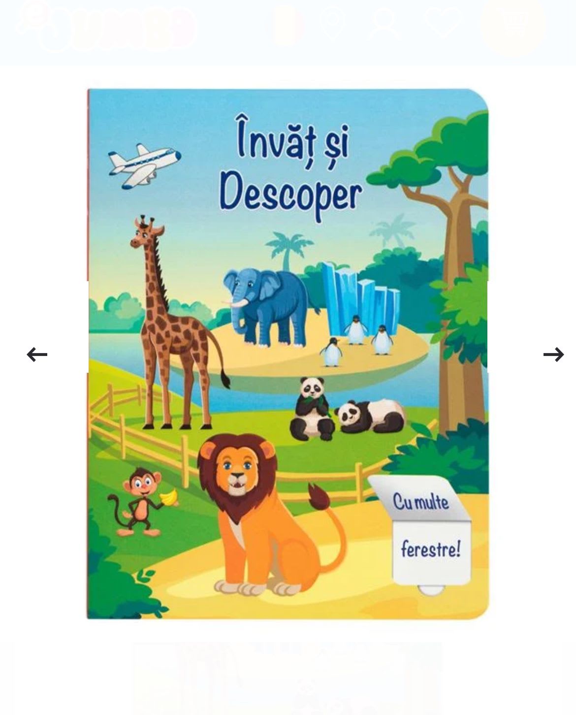 Carte educativa Invat si Descopar, cu ferestre