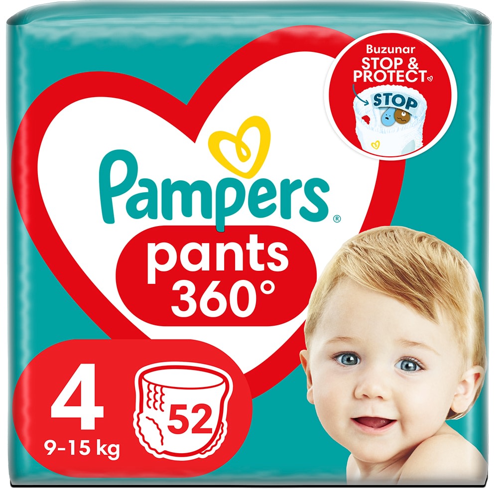 Pampers Pants Jumbo Pack nr. 4, 9-15kg 52buc