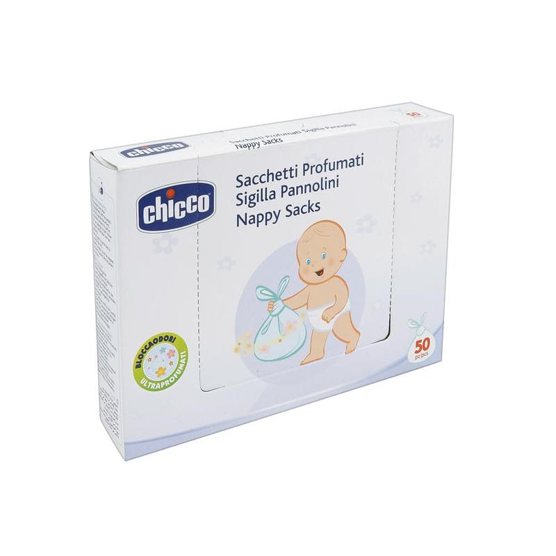 Pungi parfumate si sigilate Chicco pentru scutece, 50buc
