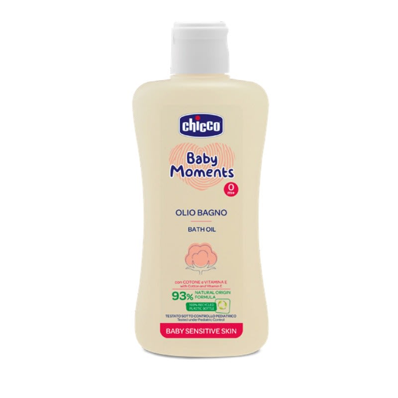Ulei de baie dermatologic Chicco Baby Moments Sensitive, 200ml