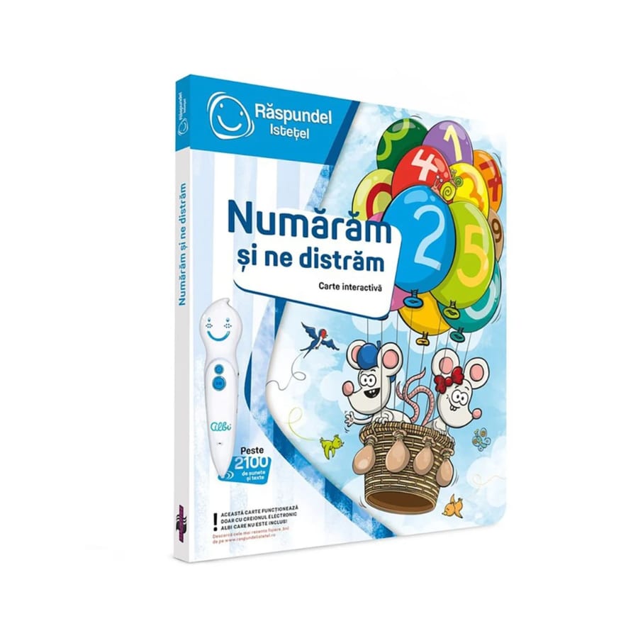 Raspundel Istetel Numaram si ne distram, carte interactiva