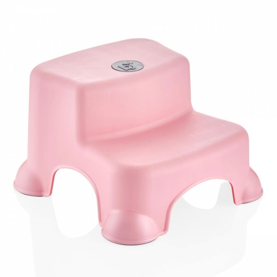 Inaltator cu doua trepte Step Stool BabyJem, Roz