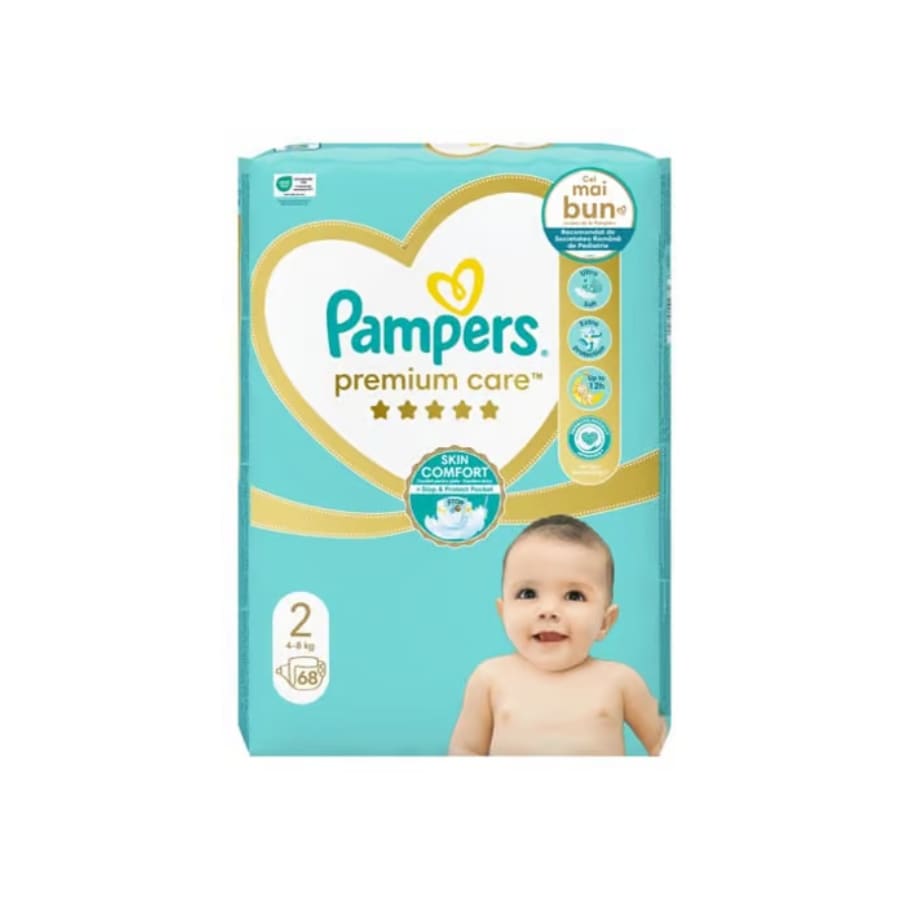 Scutece Pampers Premium Care Nr 2, 4-8 Kg 68buc