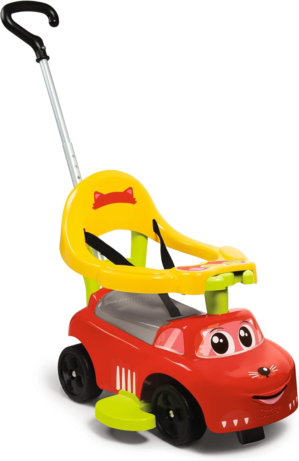 Masinuta Smoby Ride-On 3 in 1, cu maner si antemergator