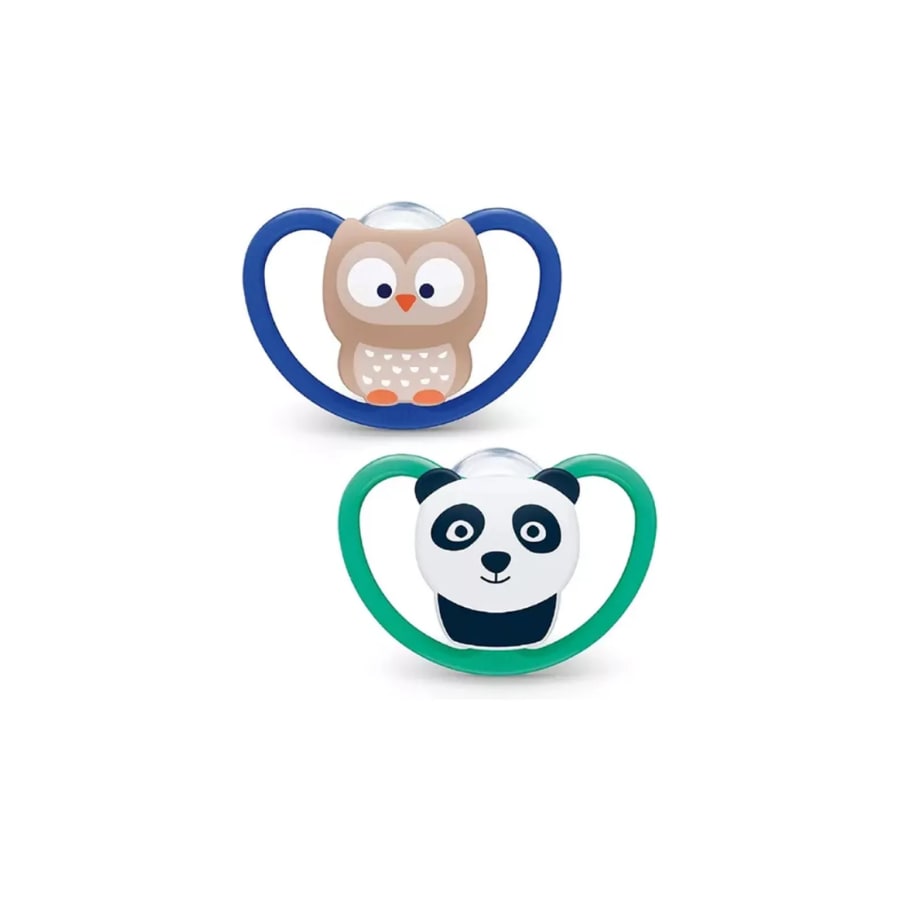 Suzete NUK silicon, Space 6-18 luni, 2 bucati