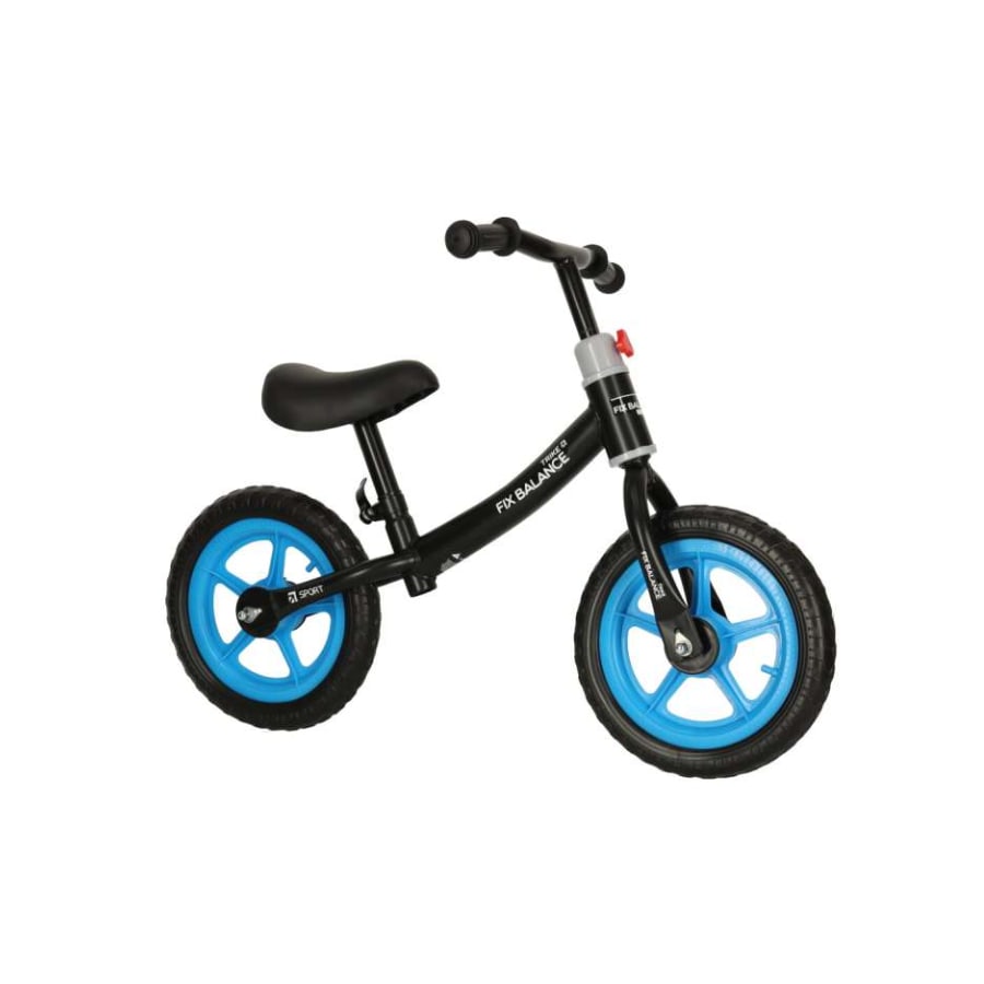 Bicicleta de echilibru pentru copii cu doua roti, albastru&amp;negru, pana la 35kg