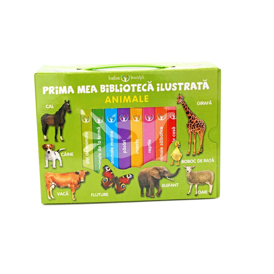 Cutie Prima mea biblioteca ilustrata Animale (8 carticele)