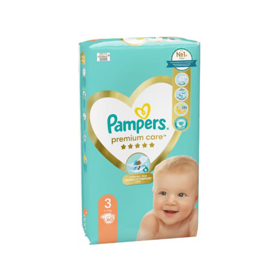 Scutece Pampers Premium Care Nr 3, 6-10 kg 60buc